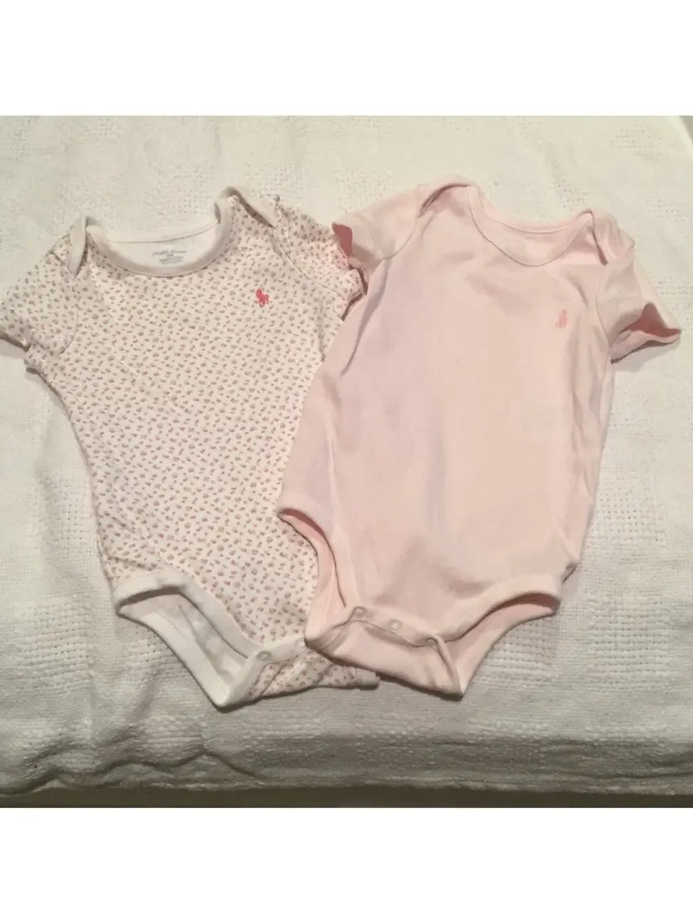 Ralph Lauren Cotton onesies bundle of 2 worn once